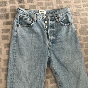 AGOLDE RILEY HIGH-RISE CROPPED JEANS